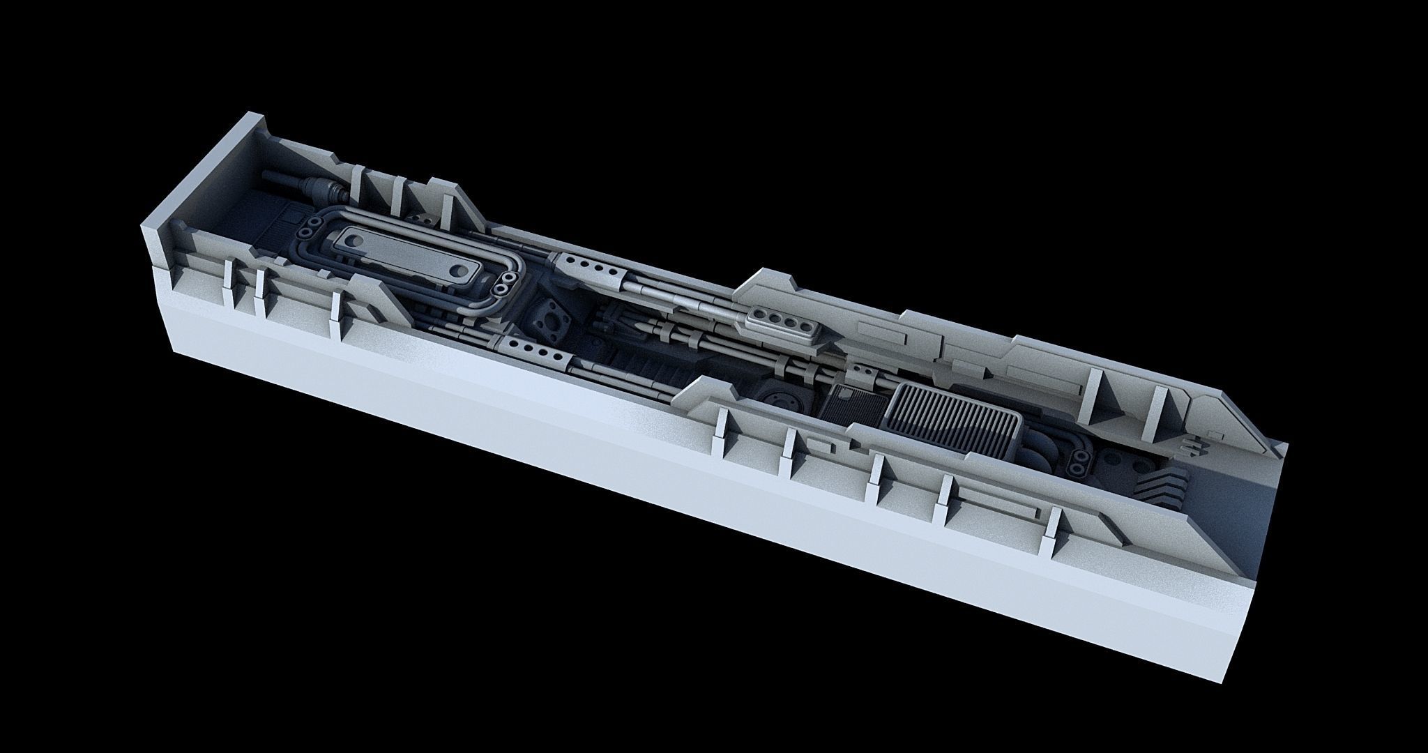 Sci-Fi KitBash and Props Pack Part three 3D model | CGTrader