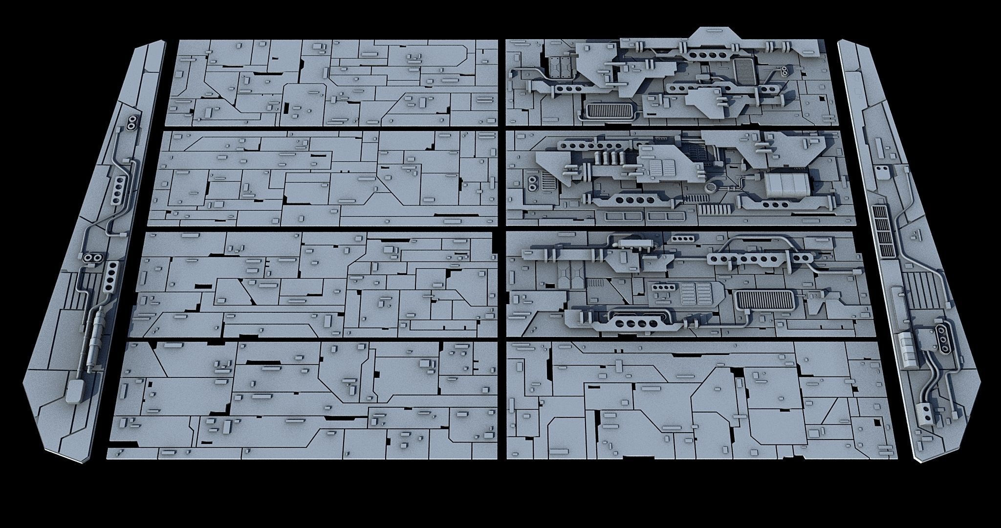 Sci-Fi KitBash and Props Pack Part three 3D model | CGTrader