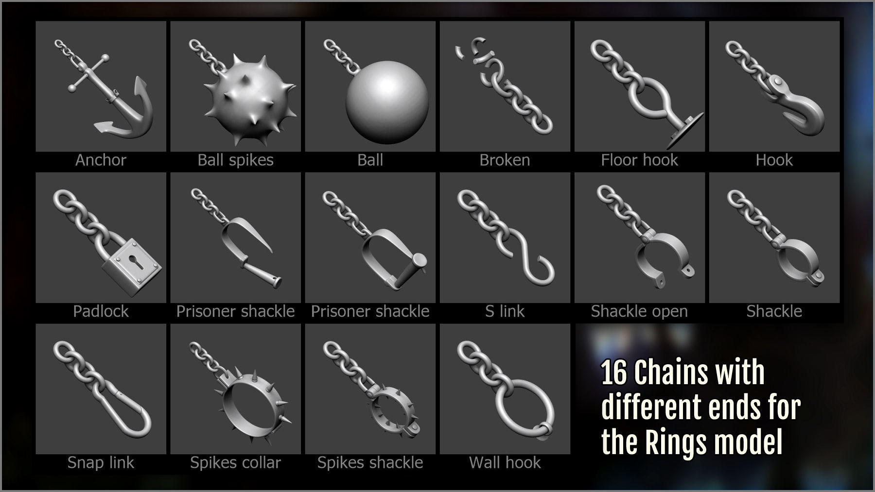 Chain And Barbed Wire Maker 3D model | CGTrader