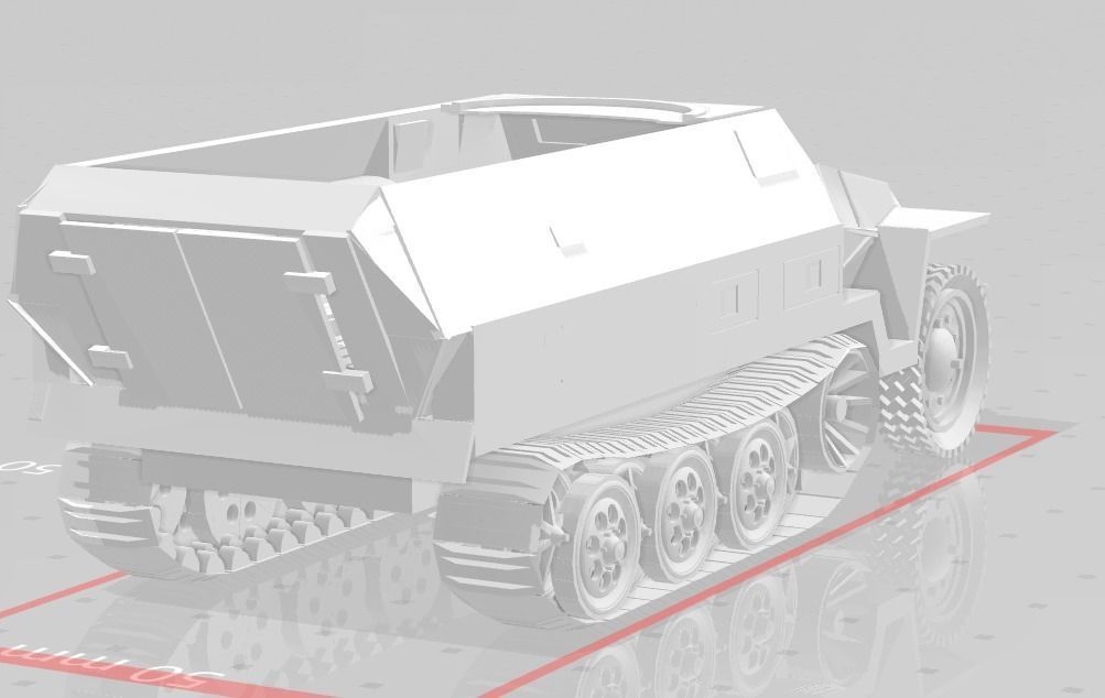 SdKfz 251 3D model 3D printable | CGTrader