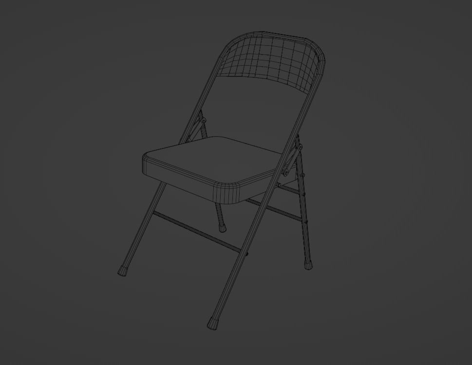 Steel Chair Inspired from Wrestling Boxing 3D model CGTrader