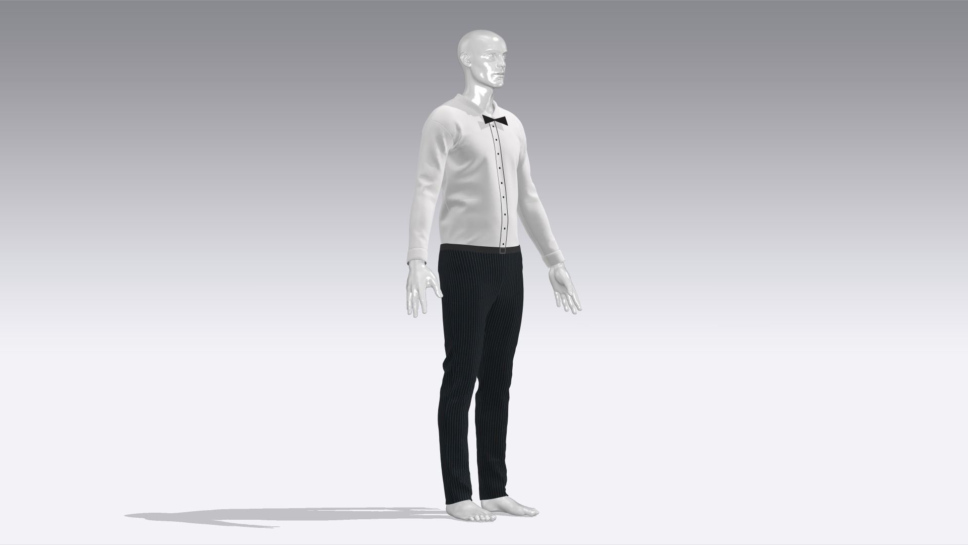 3D model Waiter Uniform VR / AR / low-poly | CGTrader