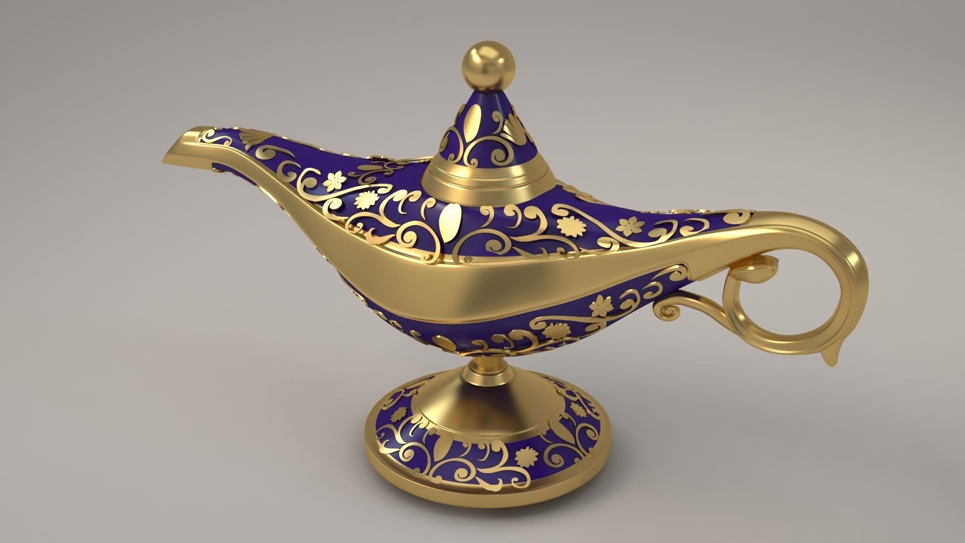 Ramadan oil Lamp Genie lamp 3D model CGTrader