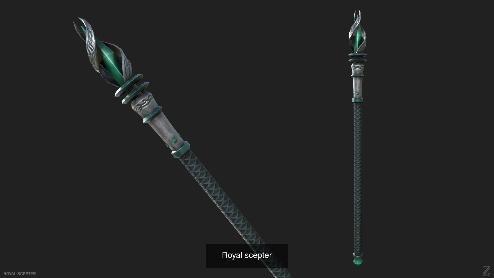 Scepter collection sword and spear CGTrader