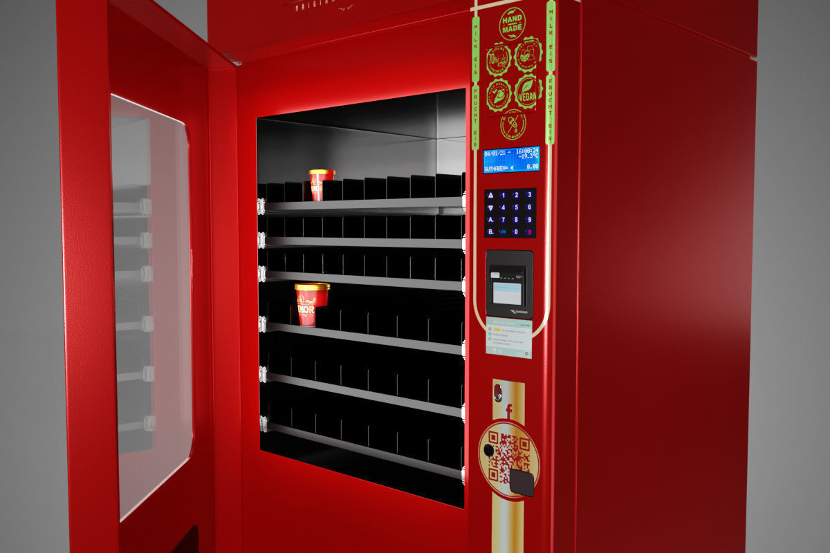 3D model Vending machine Fridge VR / AR / lowpoly CGTrader