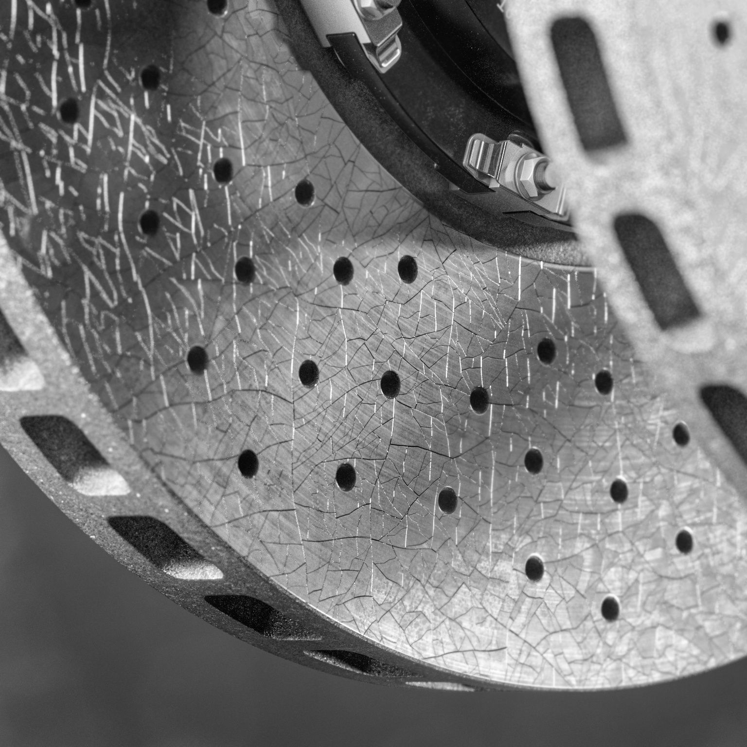 Ceramic Brakes with Cracks 3D model CGTrader