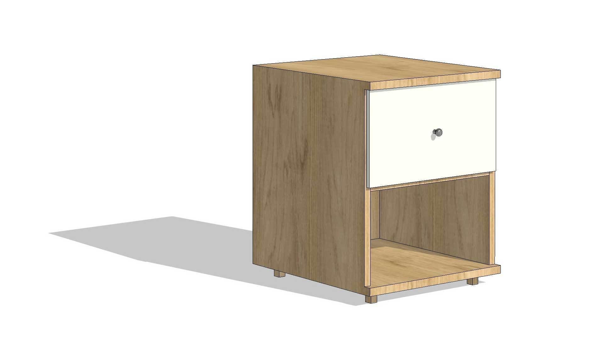 Bedside Table Night Stand 3D model CGTrader