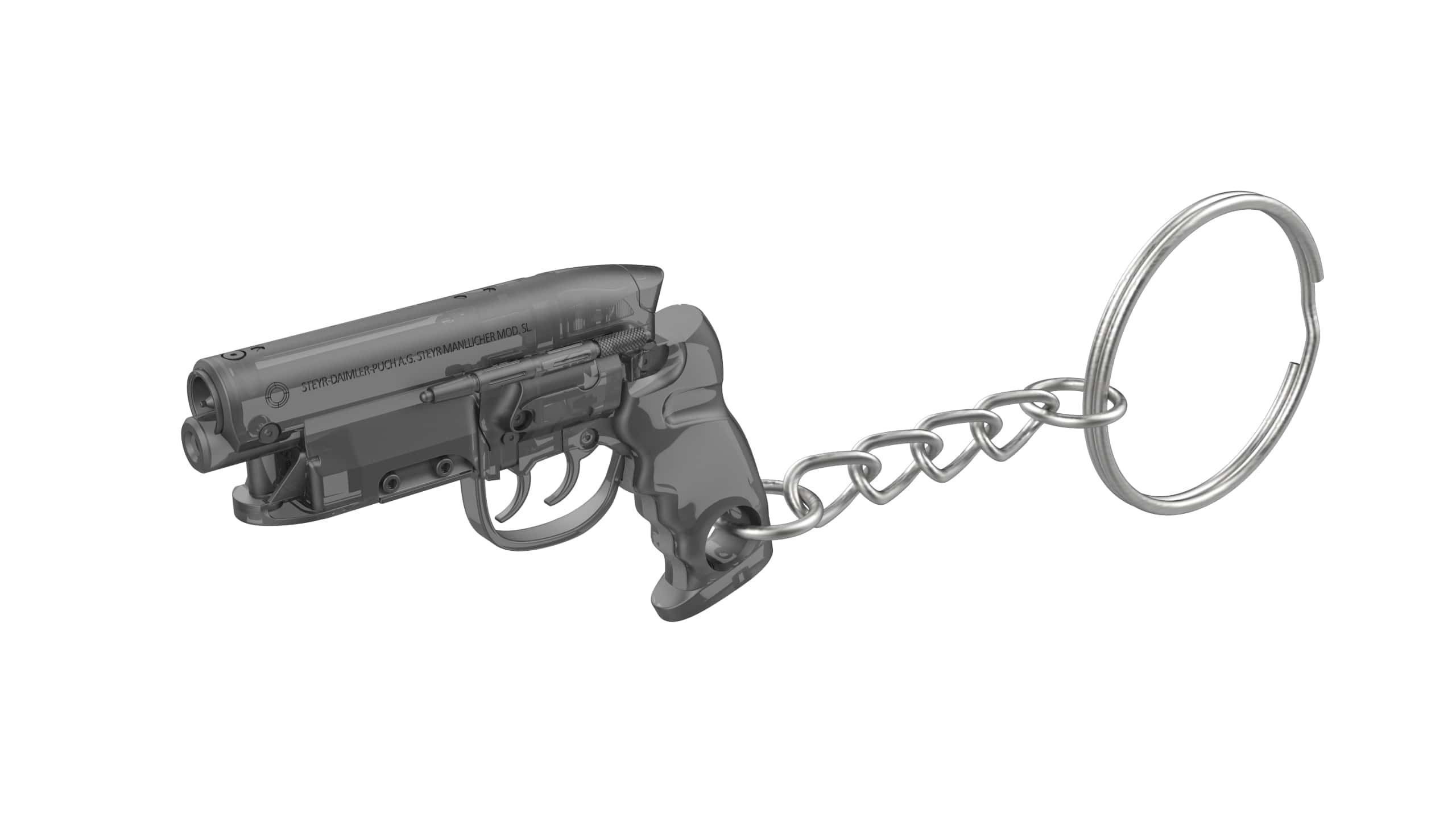Keychain - Deckards Blaster - BladeRunner - Printable - STL 3D model 3D ...