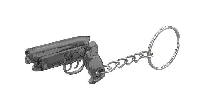 Keychain - Deckards Blaster - BladeRunner - Printable - STL 3D model 3D ...