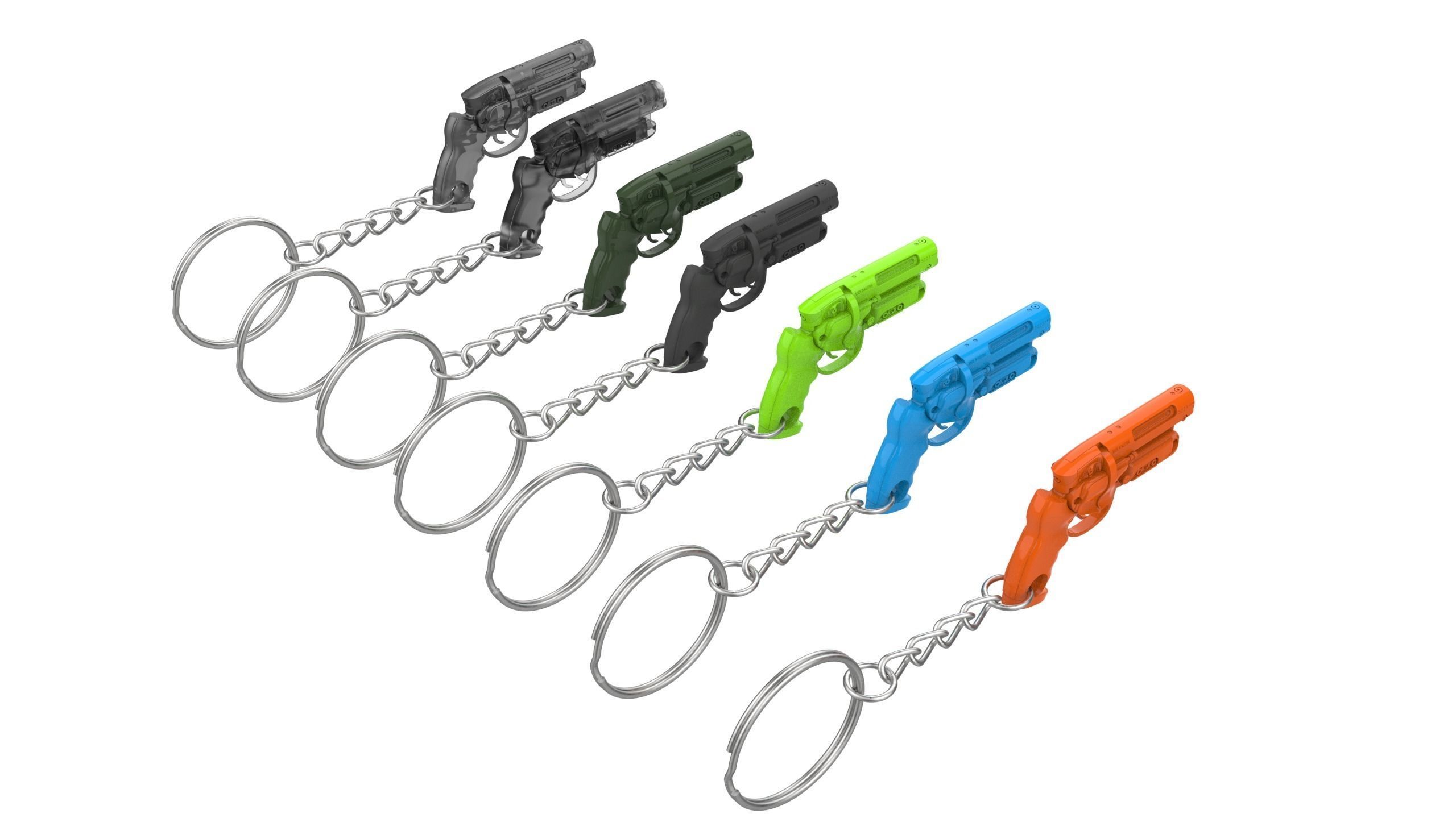 Keychain - Deckards Blaster - BladeRunner - Printable - STL 3D model 3D ...