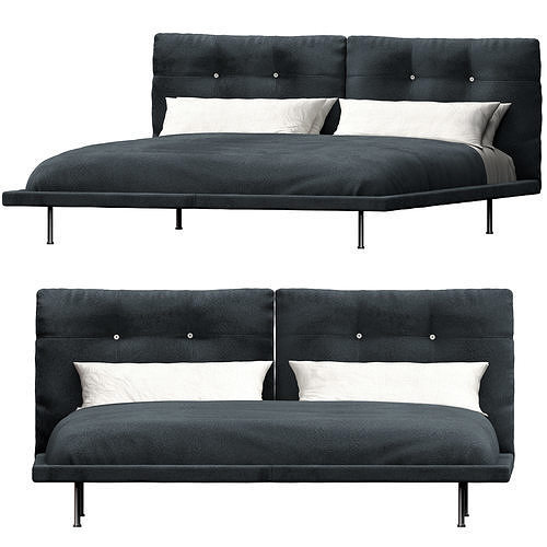 Living Divani Rod Bed 3D model | CGTrader