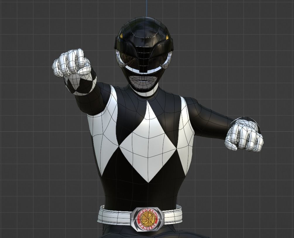 Black Ranger 3D Model 3D model rigged | CGTrader