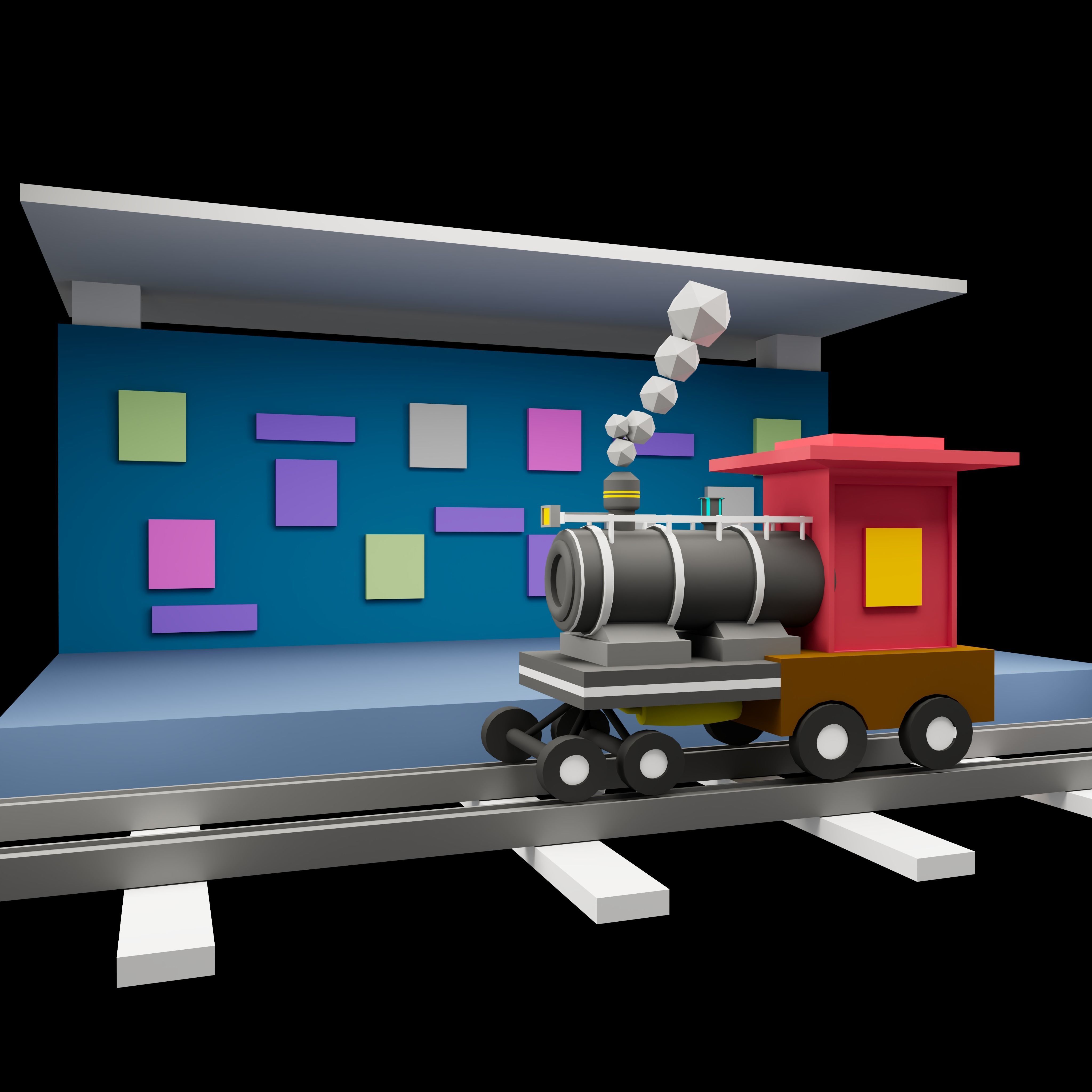 3D model Low poly Trian VR / AR / low-poly | CGTrader