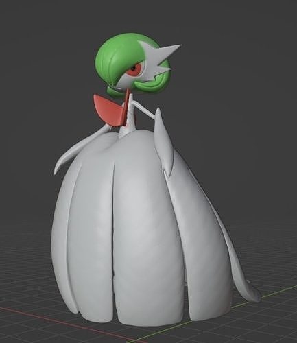 Mega Gardevoir 3D model 3D printable | CGTrader
