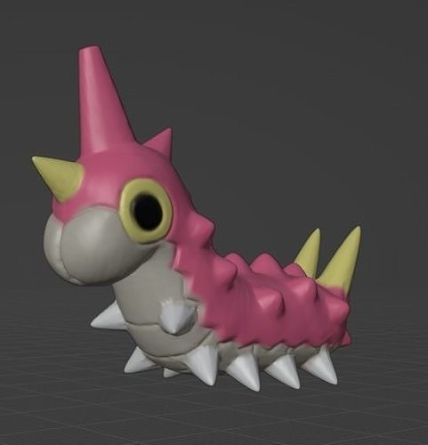 Wurmple 3D model 3D printable | CGTrader