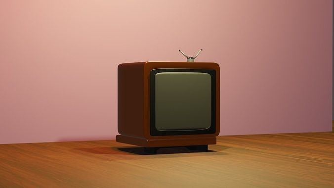 Take a look at this Vintage TV 3D Artwork 3D model | CGTrader
