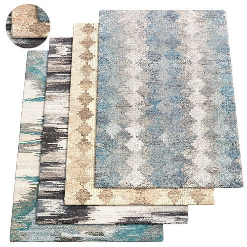 Montclair rug 3D model | CGTrader