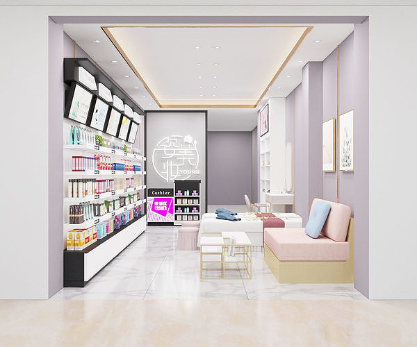 Makeup store 3D model 3D model | CGTrader