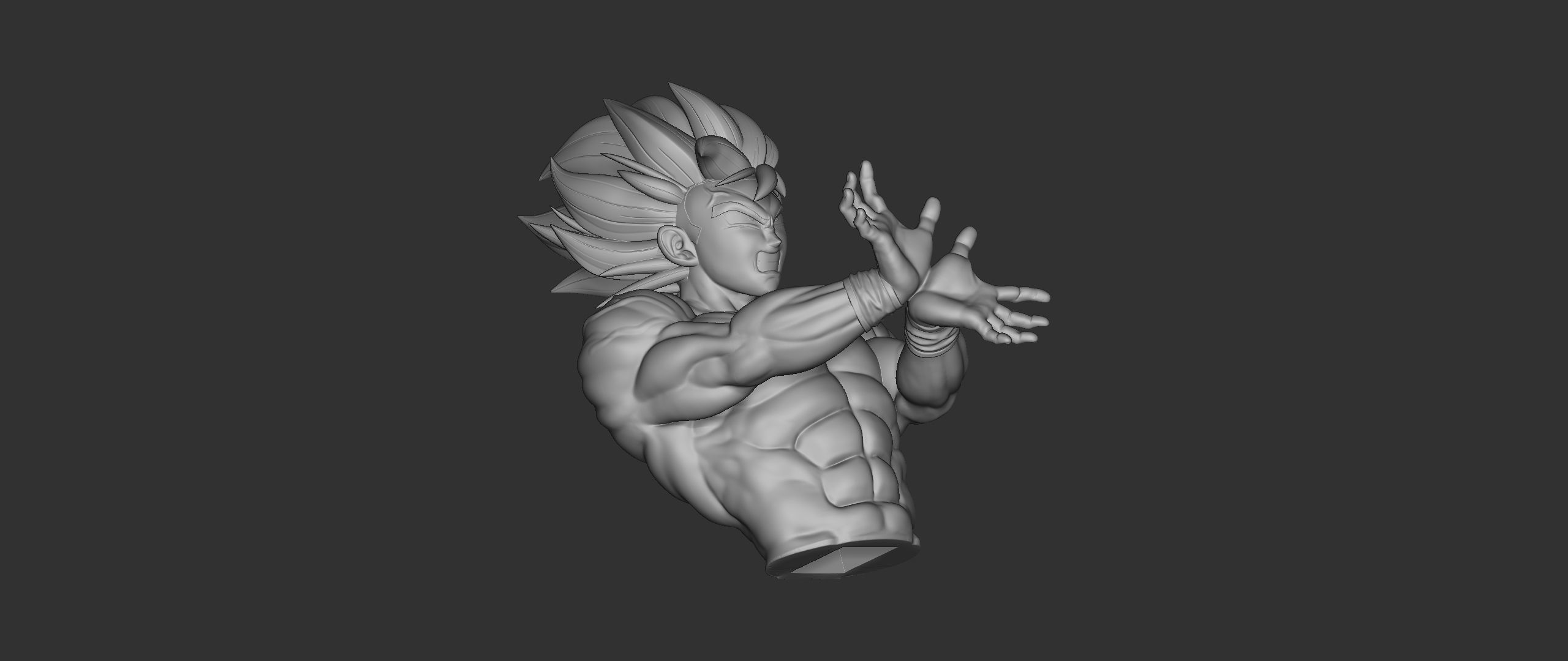 DRAGONBALL Z Goku Kaioken fan art 3D model 3D printable | CGTrader