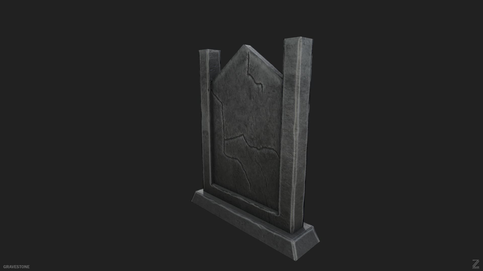 3D model Gravestone VR / AR / low-poly | CGTrader