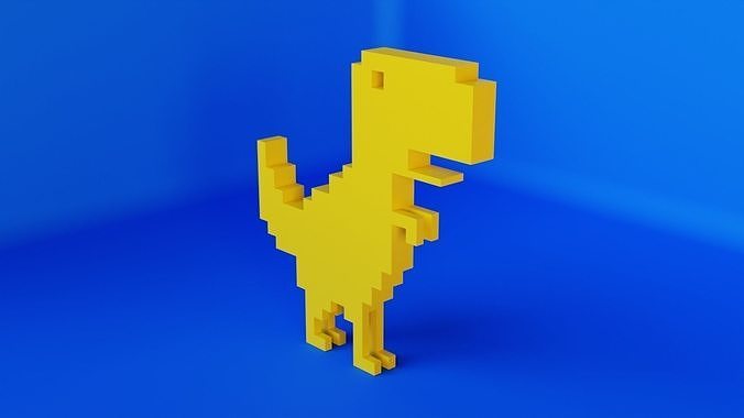 3D model Google Dinosaur VR / AR / low-poly | CGTrader