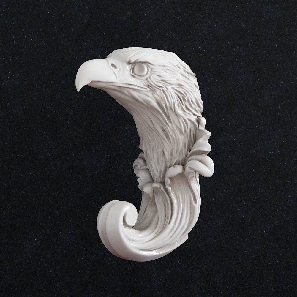 Hook Eagle 3D model 3D printable CGTrader