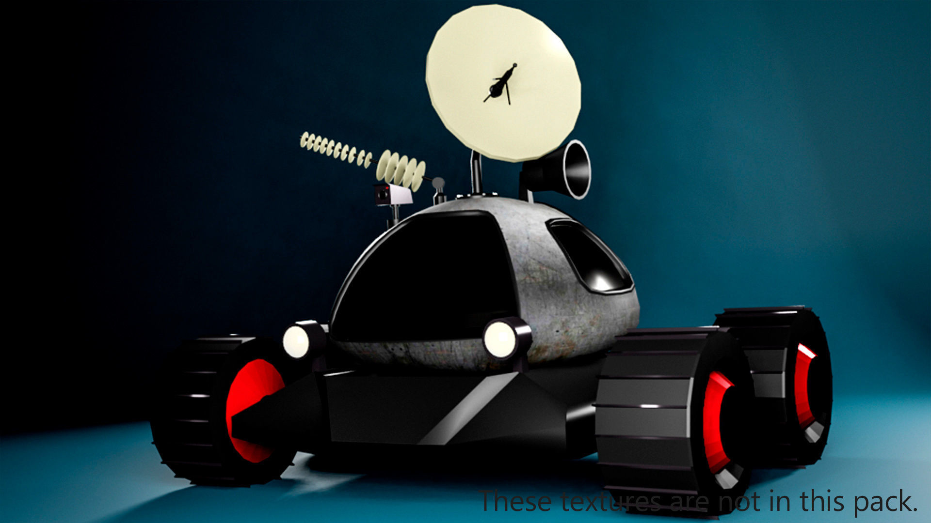 3D model low poly moon rover VR / AR / low-poly | CGTrader