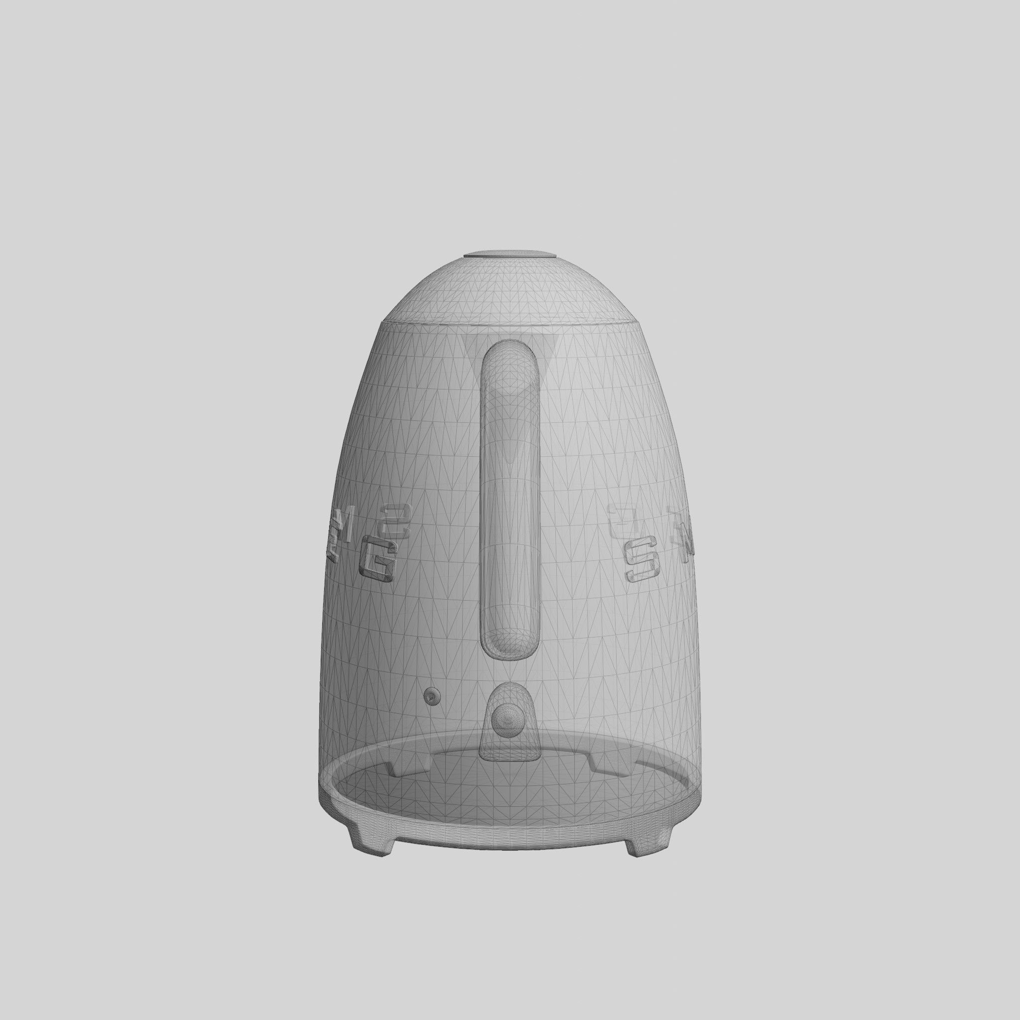 3D model Retro Water Kettle White VR / AR / lowpoly CGTrader