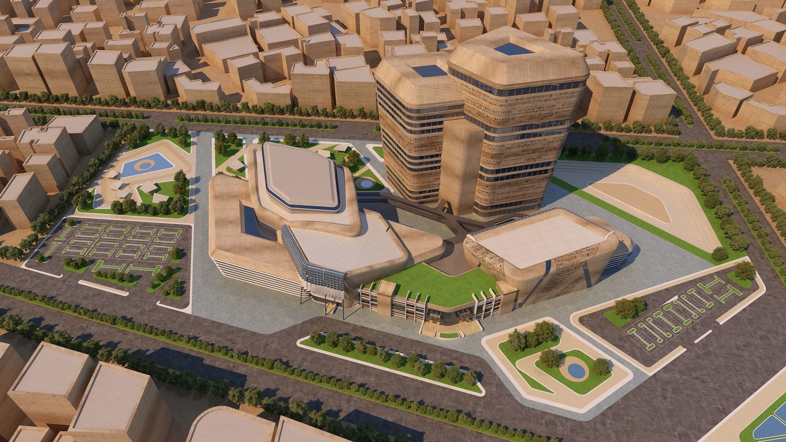 0158 - Architecture Complex Project 3D model | CGTrader