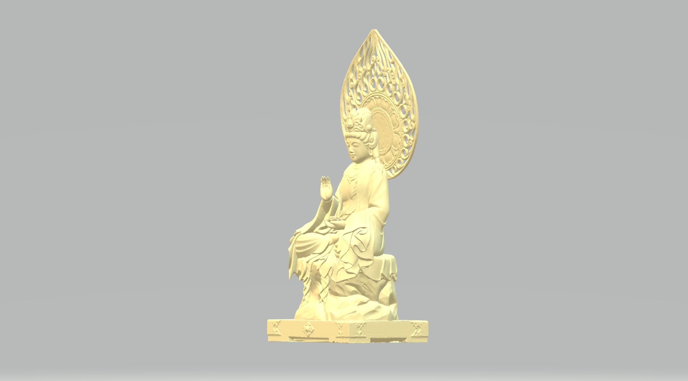 Guanyin Bodhisattva 3D model 3D printable | CGTrader