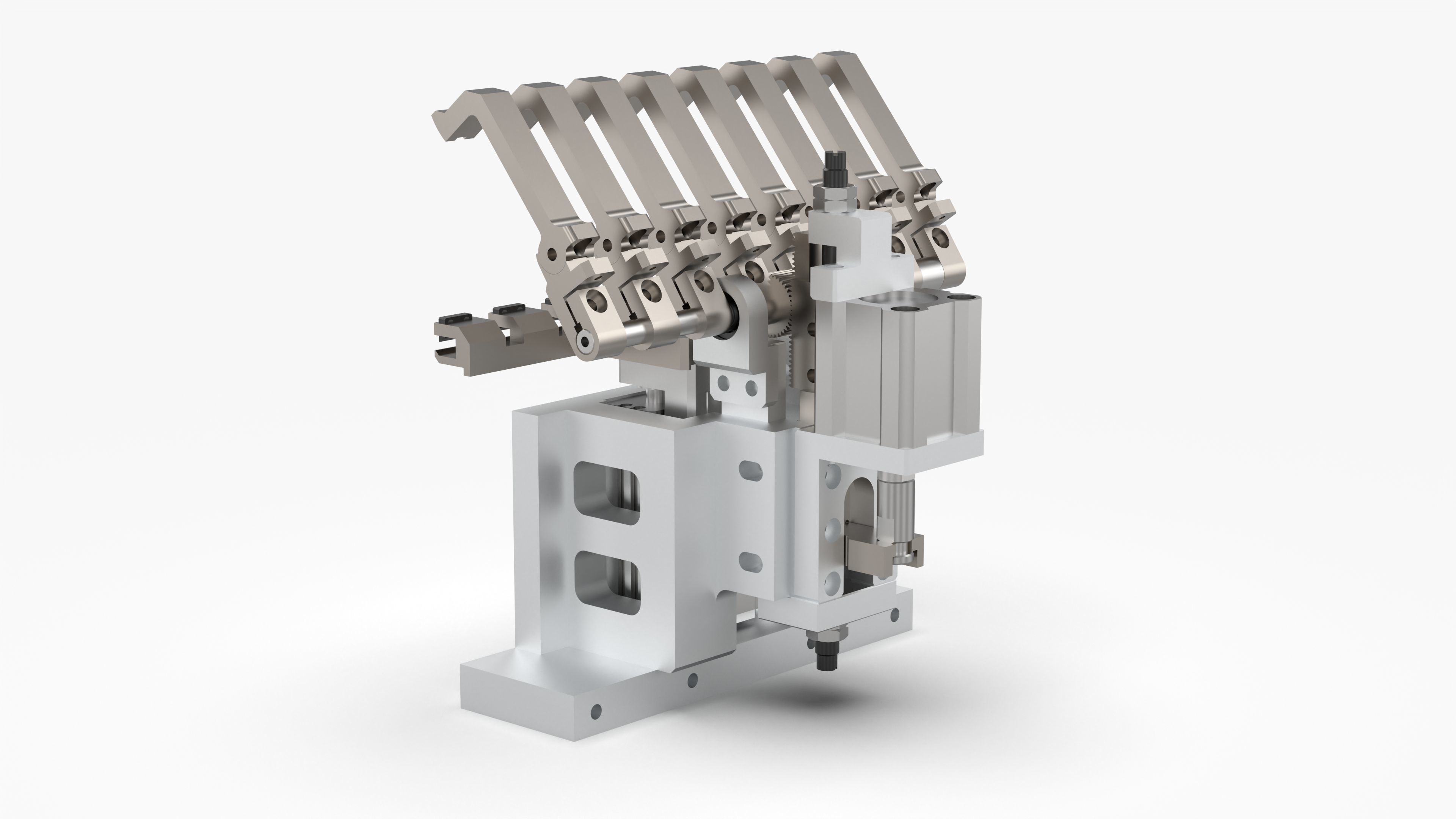 Rack and Pinion Gripper Mechanism 3D model CGTrader