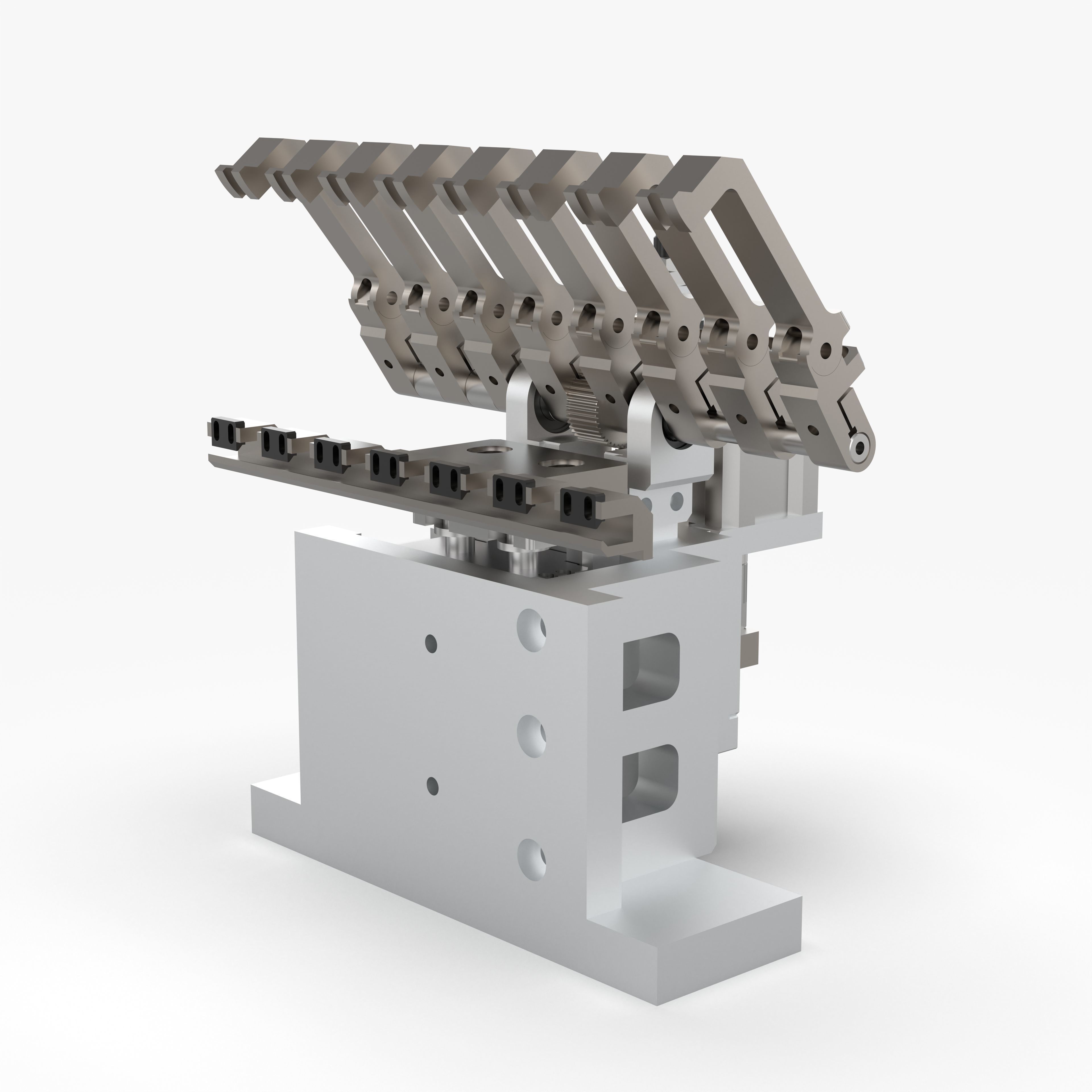 Rack and Pinion Gripper Mechanism 3D model CGTrader