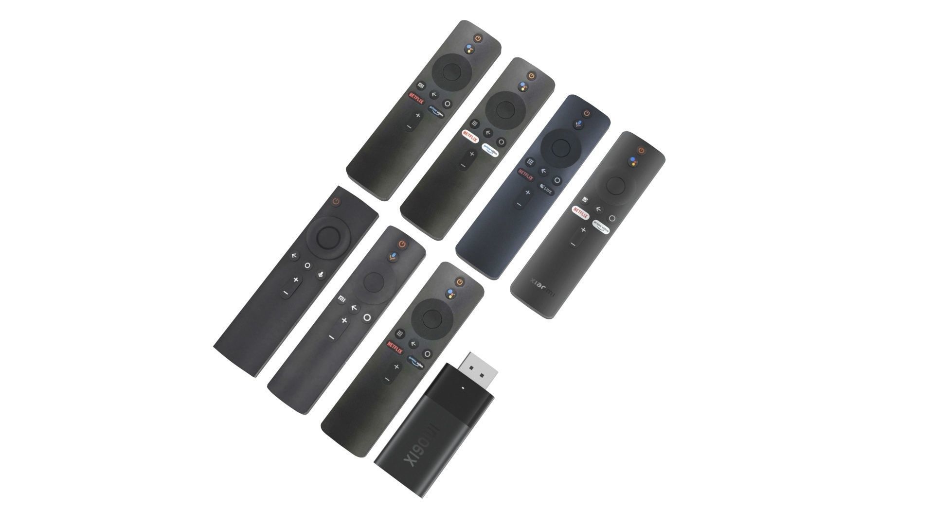 Xiaomi TV Box Remote Controls Set 3D model | CGTrader