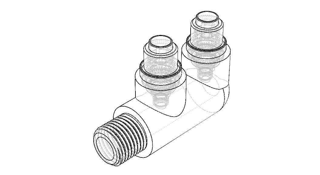 Brass Truck Fittings Set 3D model rigged CGTrader