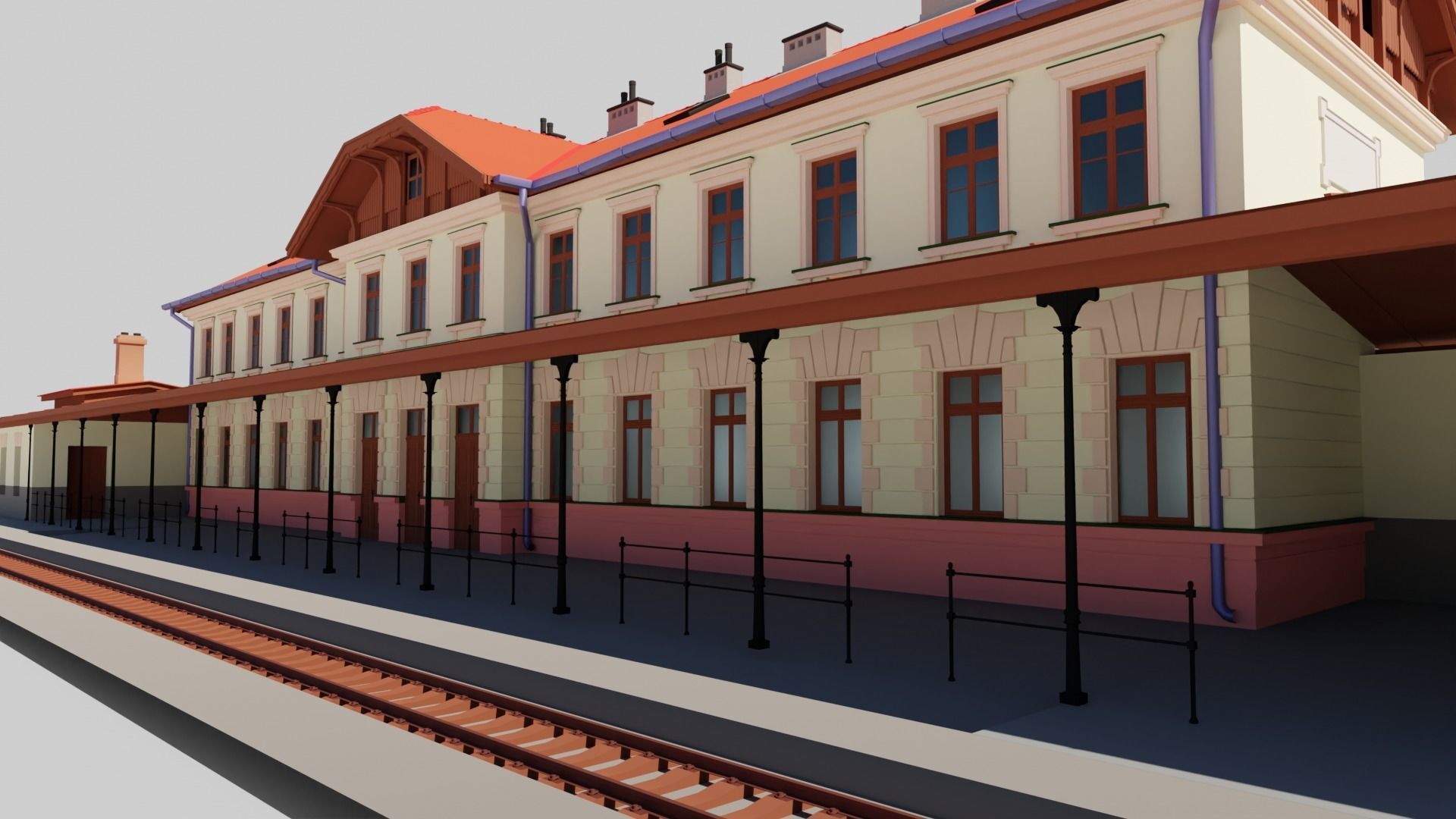 Curated visual reference: 3D Model Eastern European Building 017 Vr Ar Low Poly Photo Inspiration