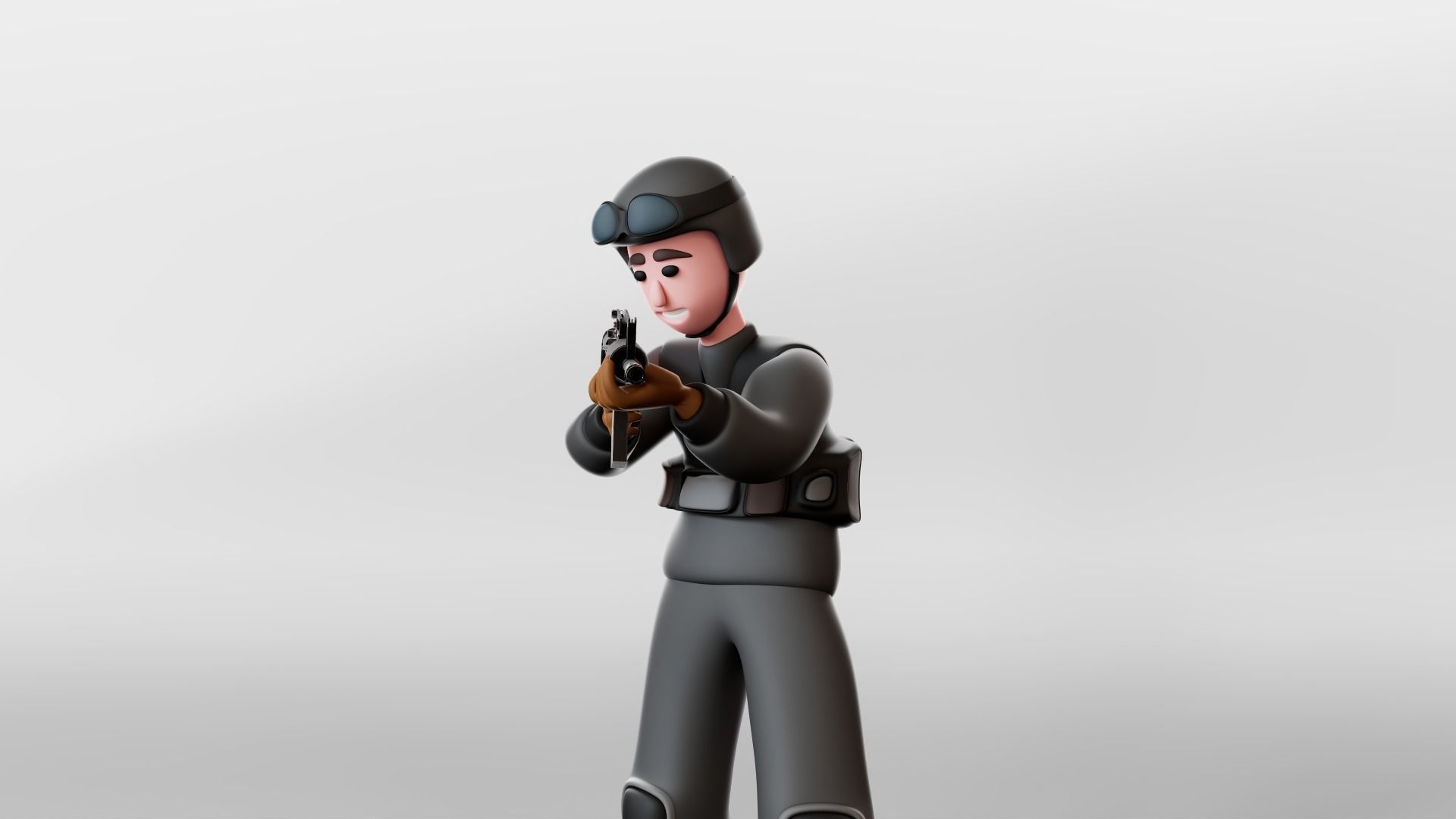 3D model Soldiers - Rigged 3D Characters 12 Animations VR / AR / low ...