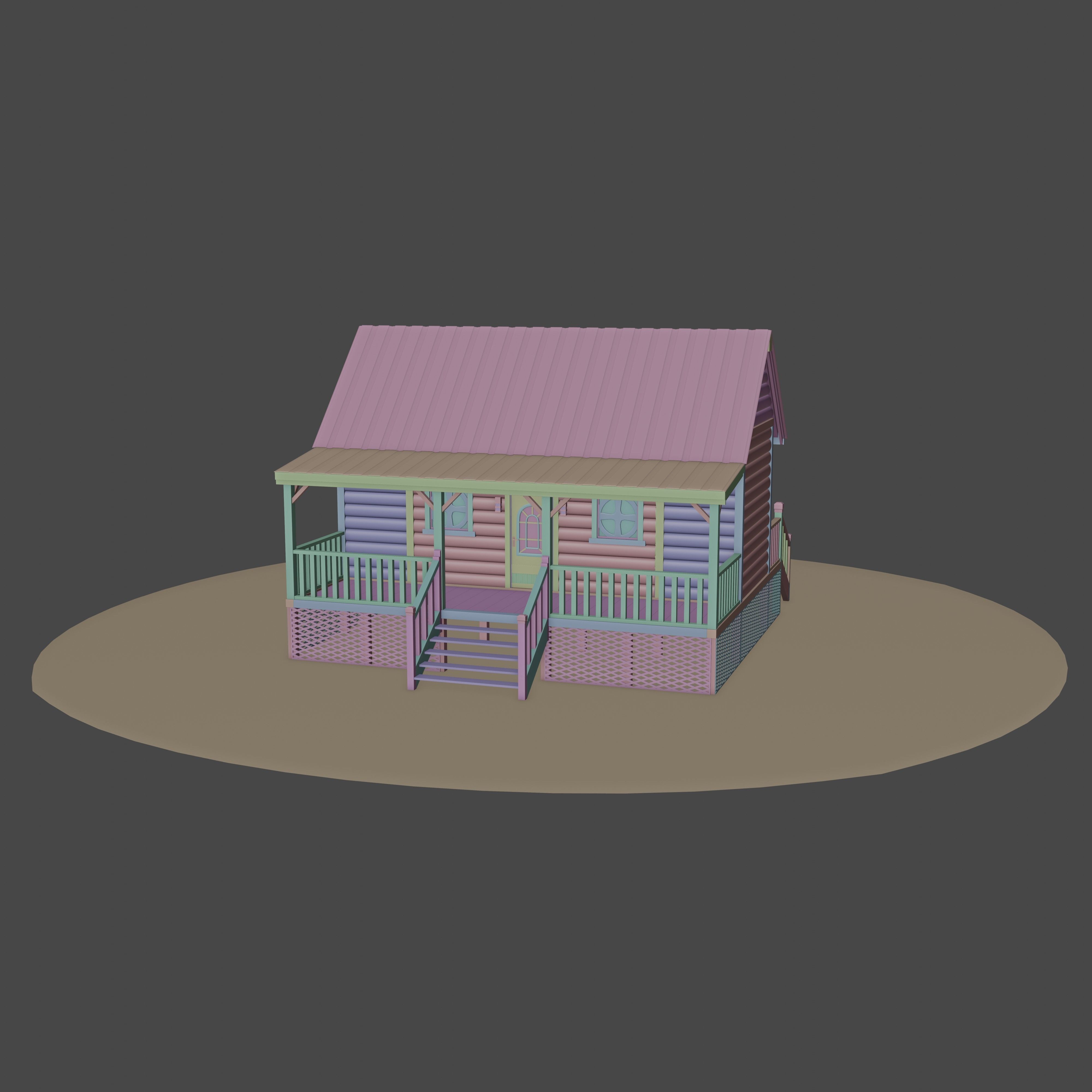 Small Wood House 3D model | CGTrader