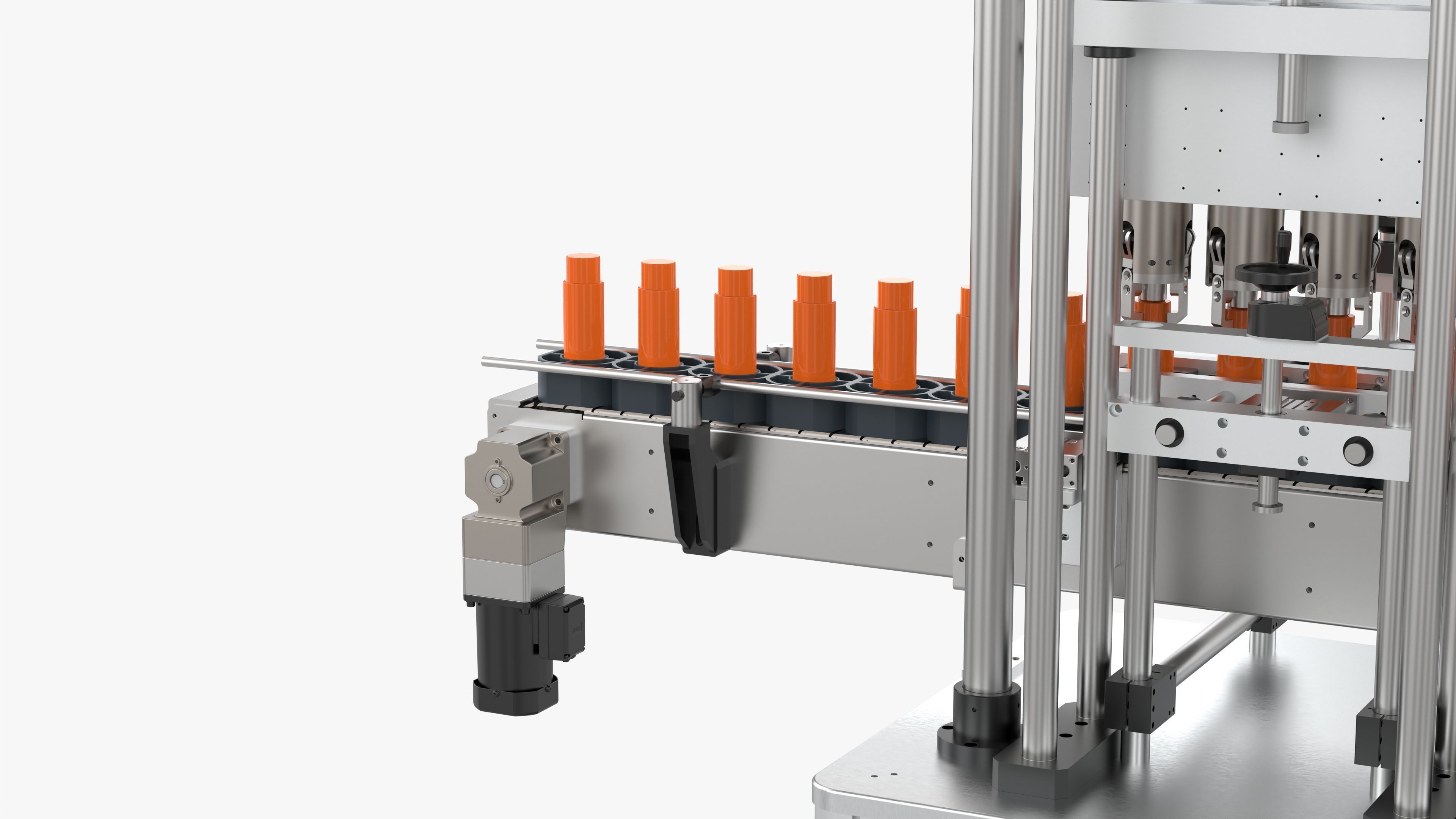 Automatic Plastic Bottle Pressing and Capping Machine 3D model | CGTrader