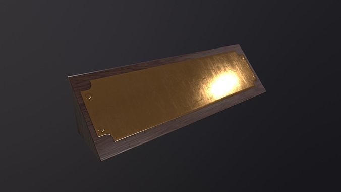 3D model Placard 3D Model VR / AR / low-poly | CGTrader