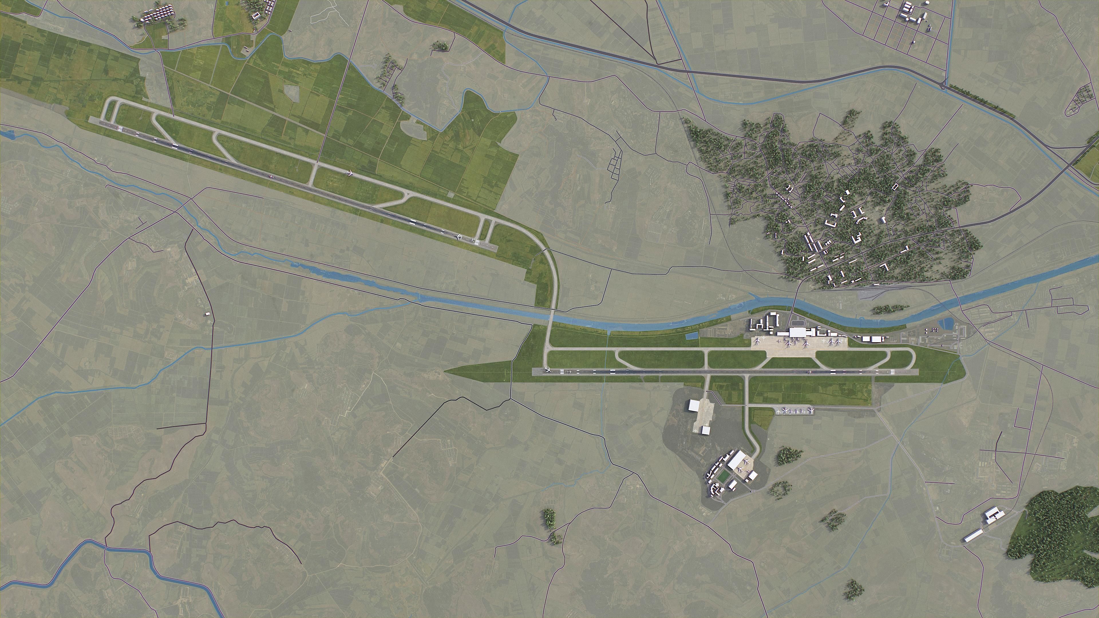 3D model Pyongyang - 3D Airport Model VR / AR / low-poly | CGTrader