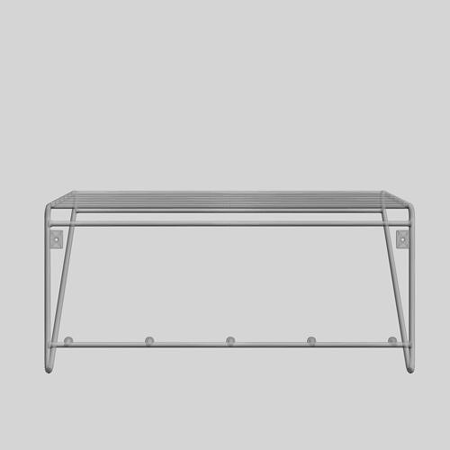 3D model Metal Hat Rack Black VR / AR / lowpoly CGTrader