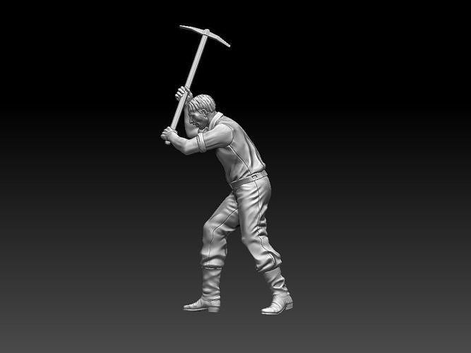 worker 3D model 3D printable | CGTrader