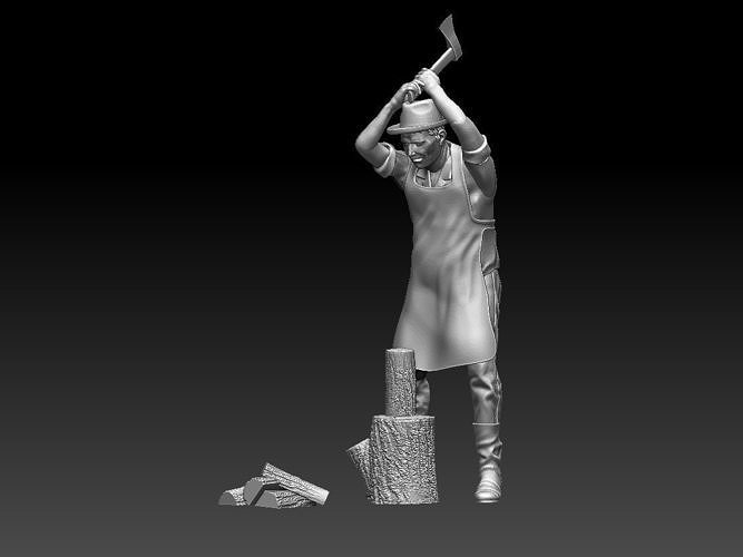 worker 3D model 3D printable | CGTrader