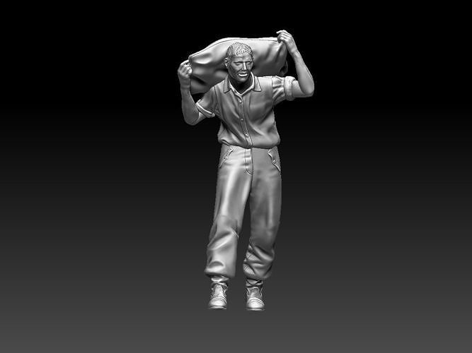 worker 3D model 3D printable | CGTrader