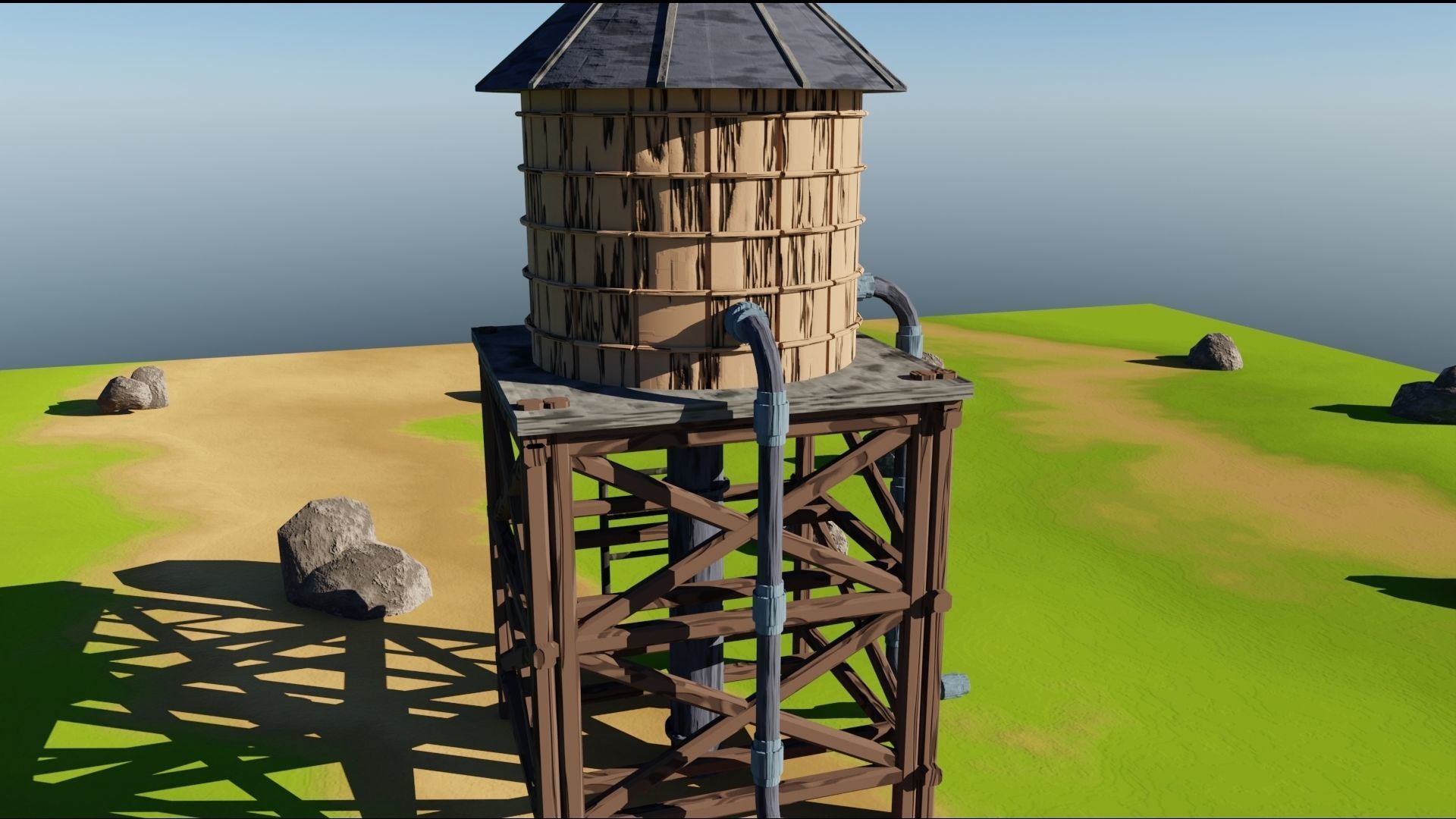 Water tank free 3D model | CGTrader