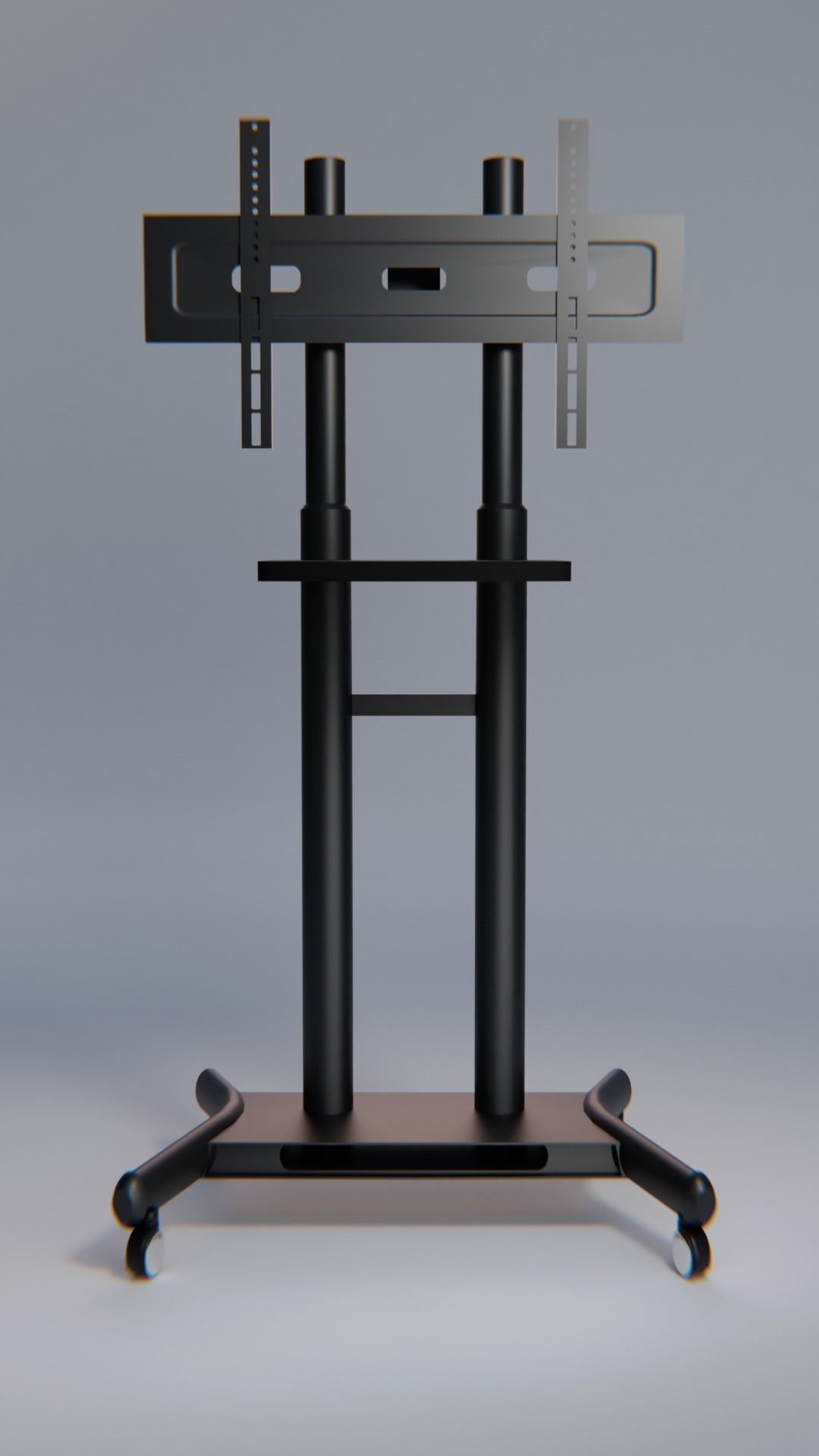 TV stand on wheels 3D model CGTrader