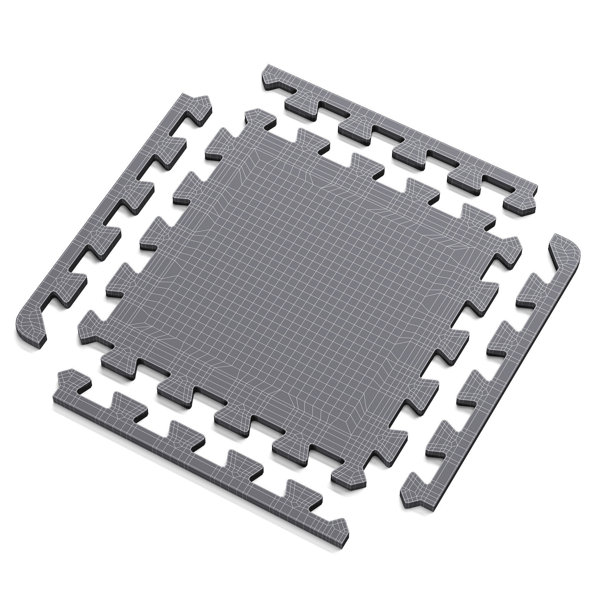 3D model Puzzle mats VR / AR / lowpoly CGTrader