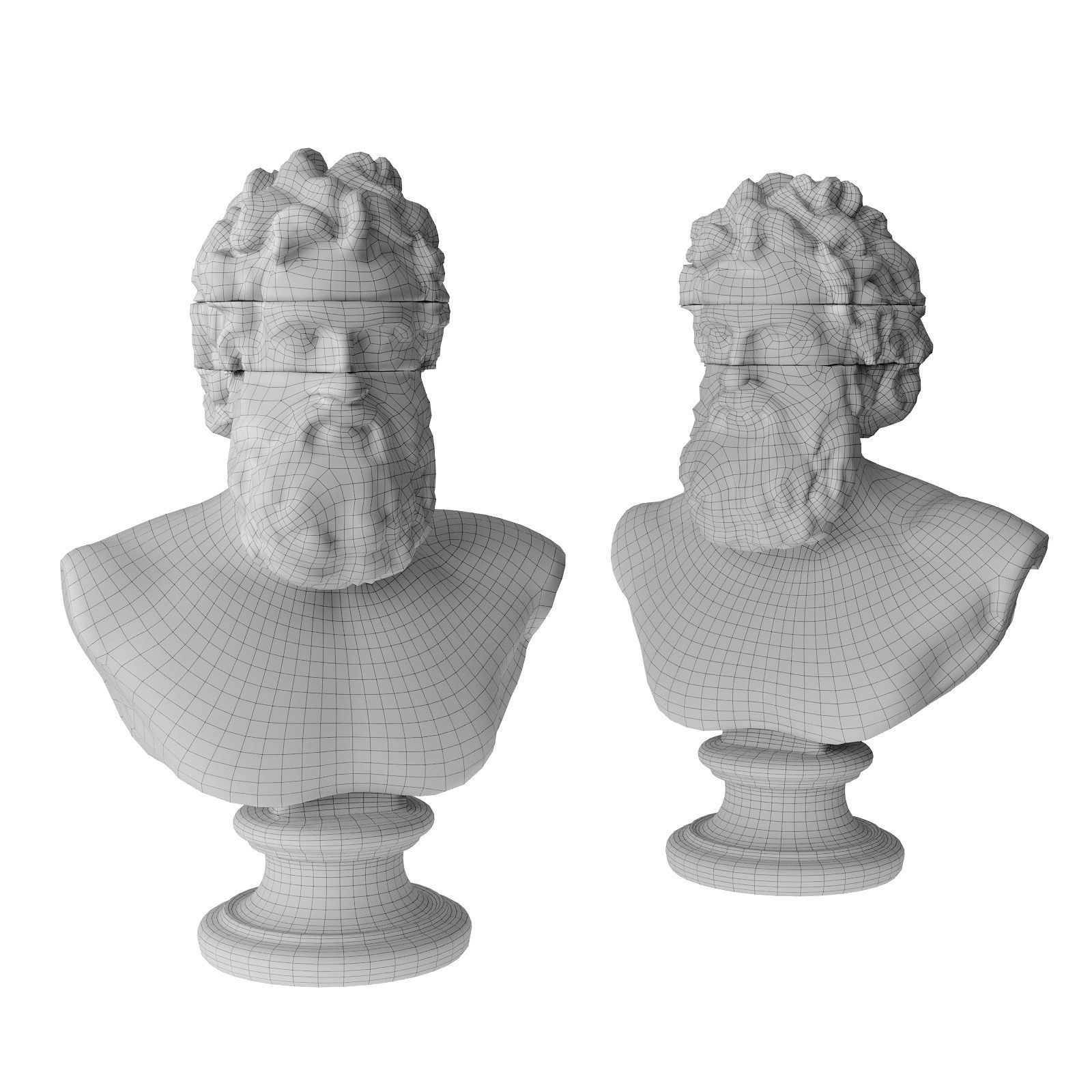 Greek bust modern art 3D model CGTrader