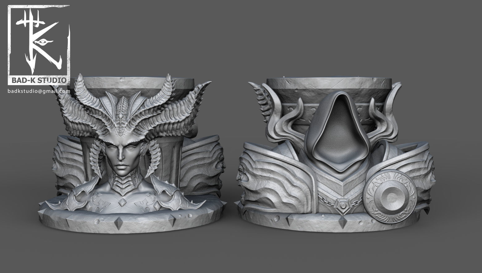 Diablo Lilith and Inarius 3D printing model 3D model 3D printable ...
