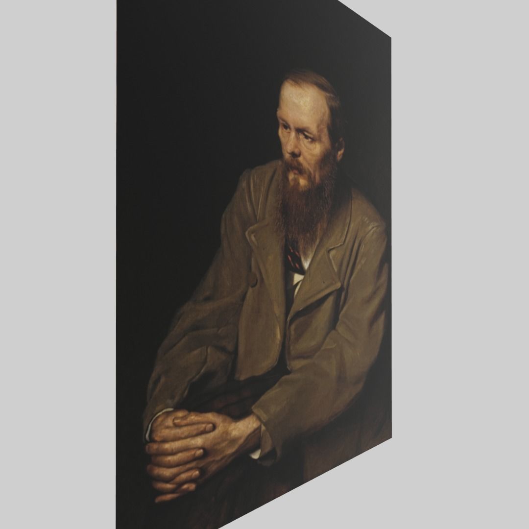 3D model Fyodor Dostoevsky portrait VR / AR / low-poly | CGTrader